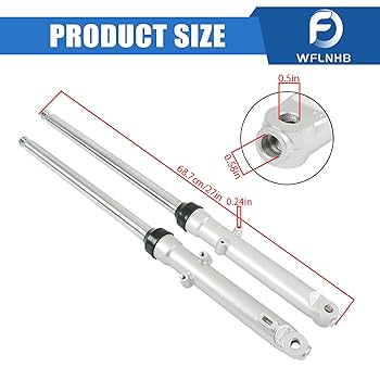 Amazon.com: WFLNHB 2PC Front Fork Tube Shock 27inch Oil